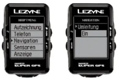 Lezyne Micro C - Navigaon einrichten - 1
