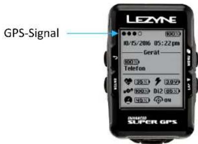 Lezyne Micro C - GPS-Satellitensignal - 1