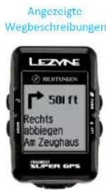 Lezyne Micro C - Navigaon einrichten - 3