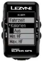 Lezyne Micro C - Benachrichgung Kalorien einrichten - 1