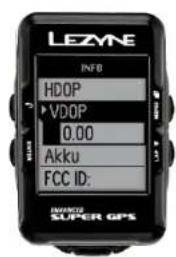 Lezyne Micro C - HDOP, VDOP - 2