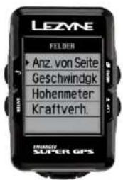 Lezyne Micro C - Anzeige Datenauswahl - 1