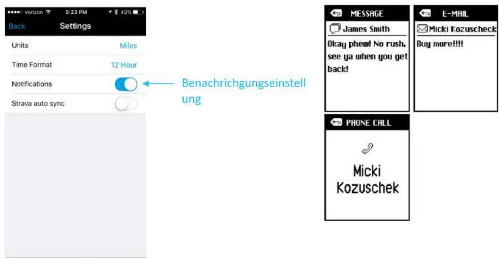 Lezyne Micro C - Benachrichgungen einrichten - 1
