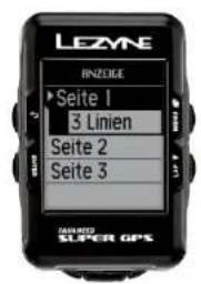 Lezyne Micro C - Seite einrichten - 1