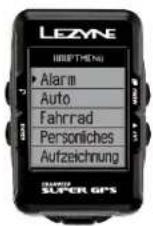 Lezyne Micro C - Menü-Anzeige - 1