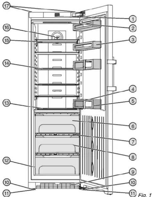 LIEBHERR KBef 4310 - Geräte- und Ausstattungsübersicht - 1