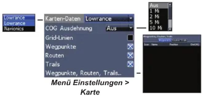 LOWRANCE Elite 4 DSI - Karte - 1