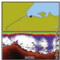 LOWRANCE Elite 4 DSI - Chart/Sonar Split (Karten-/Sonarteilung) - 1
