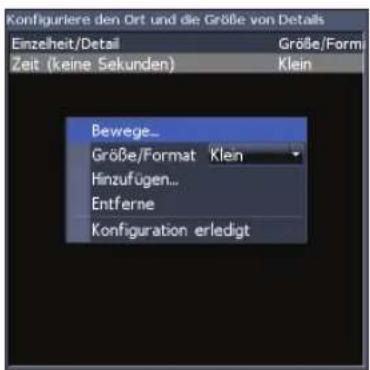 LOWRANCE Elite 4 DSI - So wählen Sie Overlay-Daten aus: - 1