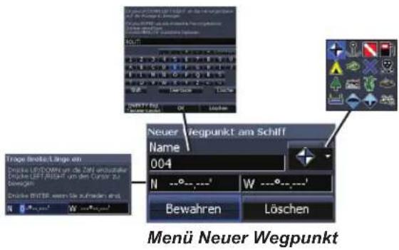 LOWRANCE Elite 4 DSI - Neuer Wegpunkt - 1