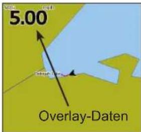 LOWRANCE Elite 4 DSI - Overlay-Daten - 1