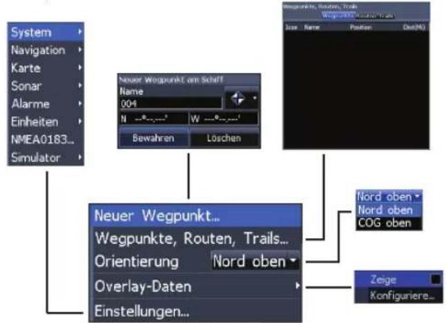 LOWRANCE Elite 4 DSI - Verwenden von Karten - 2