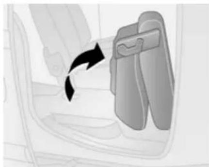 OPEL Combo-D (2012) - Rückenlehnen der Rücksitze umklappen - 3