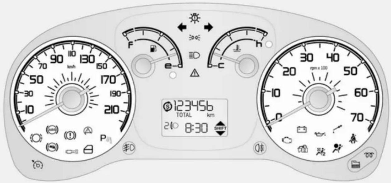 OPEL Combo-D (2012) - Kontrollleuchten - 1