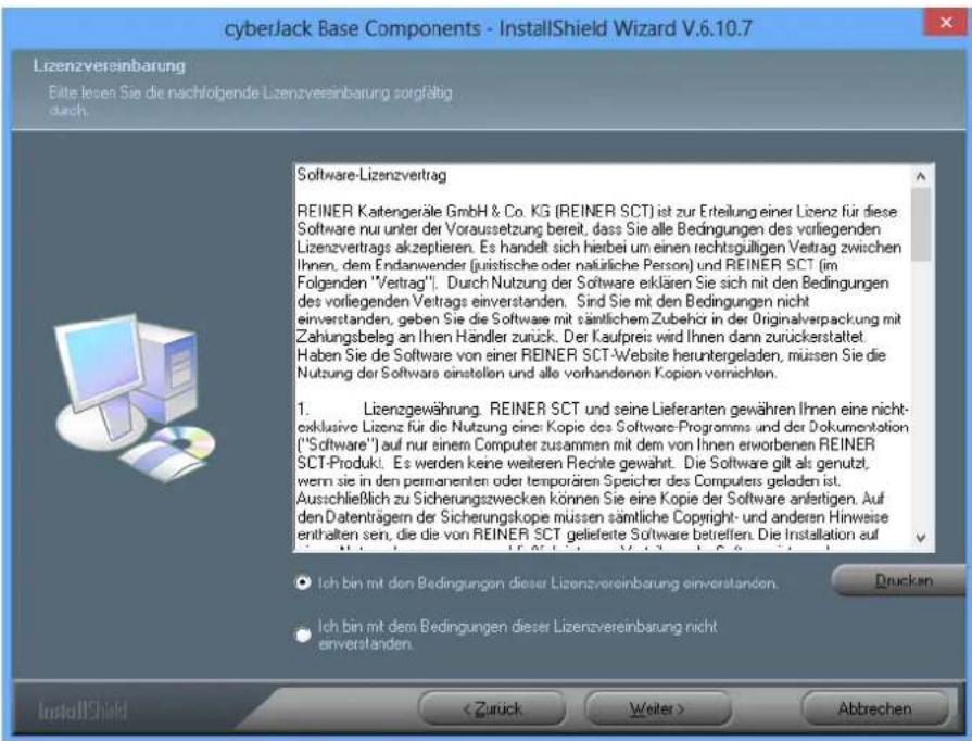 Reiner SCT CyberJack Wave - Installation der Softwarekomponente - 5