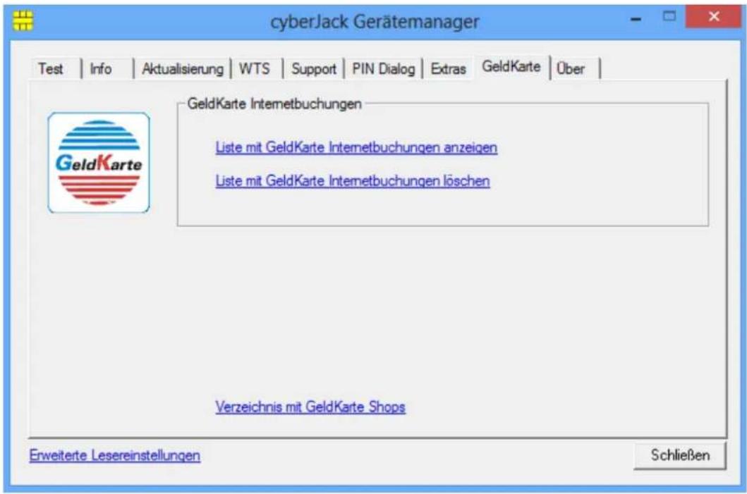 Reiner SCT CyberJack Wave - Registerkarte GeldKarte - 1