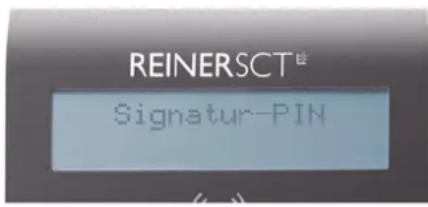 Reiner SCT CyberJack RFID Comfort - Display- und LED-Anzeige bei der PIN-Eingabe - 6