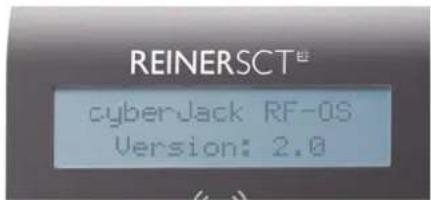 Reiner SCT CyberJack RFID Comfort - Reihenfolge der Displayanzeigen ohne geladener Applikation - 1