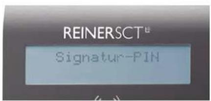 Reiner SCT CyberJack RFID Comfort - Display- und LED-Anzeige bei der PIN-Eingabe - 2
