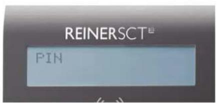 Reiner SCT CyberJack RFID Comfort - Display- und LED-Anzeige bei der PIN-Eingabe - 1