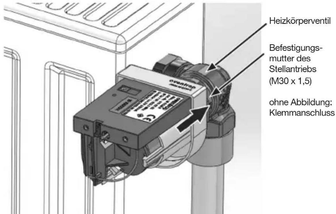 Oventrop R-Tronic RTF B - Verbrühungsgefahr am heißen Heizkörper! - 1