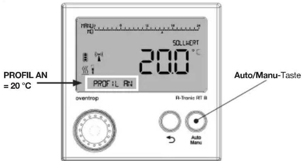 Oventrop R-Tronic RTF B - Standard-Heizprofile und Temperatureinstellung - 2