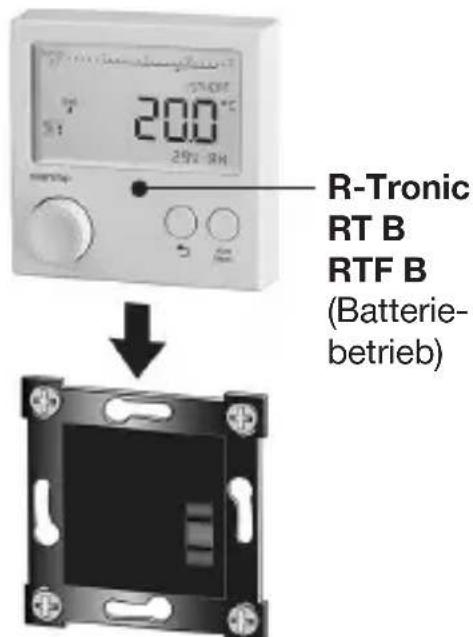 Oventrop R-Tronic RTF B - Wandmontage Halteplatte „R-Tronic RT B / RTF B“ (Batteriebetrieb) - 3