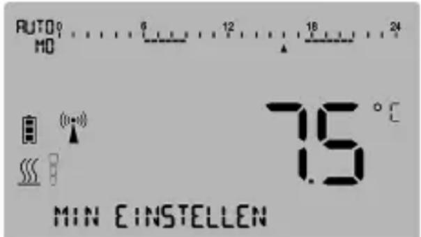 Oventrop R-Tronic RTF B - Einstellung des allgemeinen Temperaturbereichs - 1