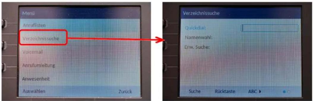 Mitel 6867i - Verzeichnissuche - 1