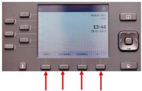 Mitel 6867i - Softkeys (Funktionstasten) - 1