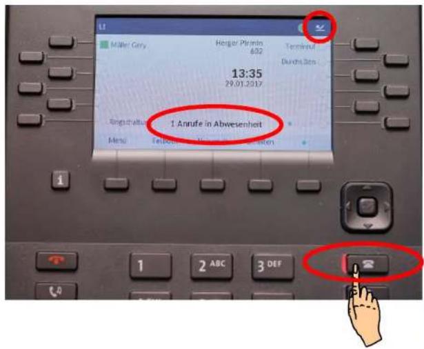 Mitel 6867i - !nruf,in,!bwesenheit - 1