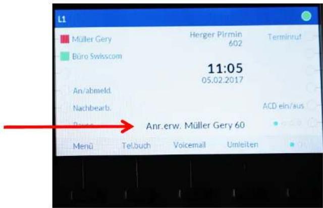 Mitel 6867i - Rückruf - 3