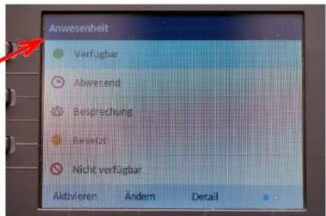 Mitel 6867i - Anwesenheit - 4