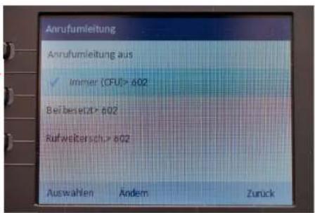 Mitel 6867i - Anrufumleitung - 5