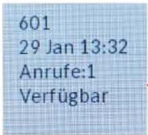 Mitel 6867i - Softkey "Detail": - 1