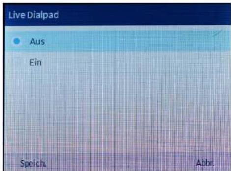 Mitel 6867i - Live >ialpad (Einzelzifferwahl) verwenden - 1