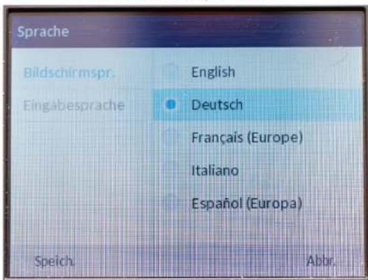 Mitel 6867i - Sprache einstellen - 2