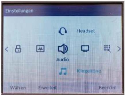 Mitel 6867i - Optionentaste,Lokales,Einstellungsmenü - 4