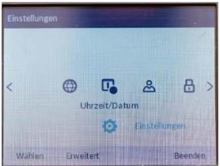 Mitel 6867i - Uhrzeit / Datum - 1