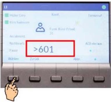 Mitel 6867i - Funktionen Konferenzaufbau - 3
