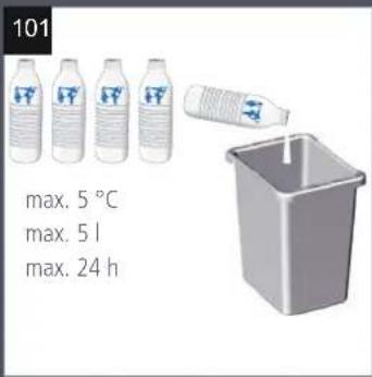 101 max. 5 °C max. 5 l max. 24 h