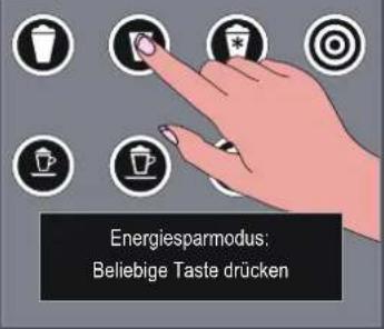 Energiesparmodus: Beliebige Taste drücken