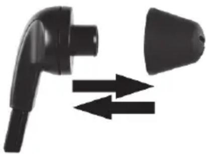 SILVERCREST SHIR 12 A1 - Oordopjes reinigen / vervangen - 1