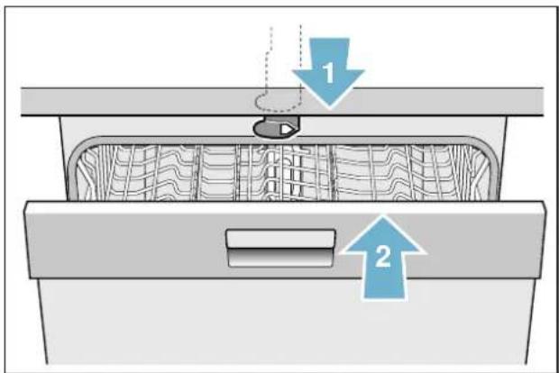 GAGGENAU DF260166F - Activate the child-proof lock (door lock) as follows: - 1