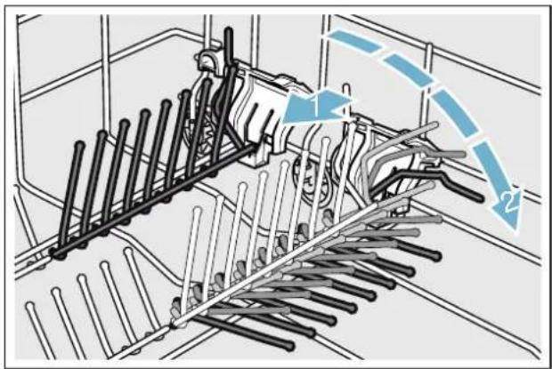 GAGGENAU DF260166F - Fold down the spikes as follows: - 1
