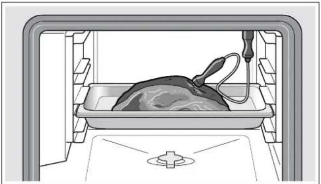 GAGGENAU BS471111E - Kerntemperaturfühler ins Gargut einstecken - 1