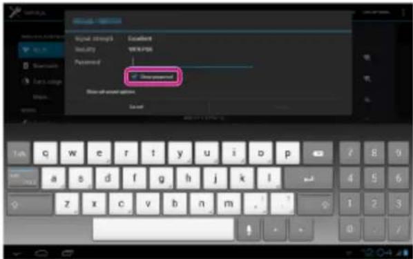 Signal strength Excellent Security WRK/PAN Password Close password Show an audio option. Score