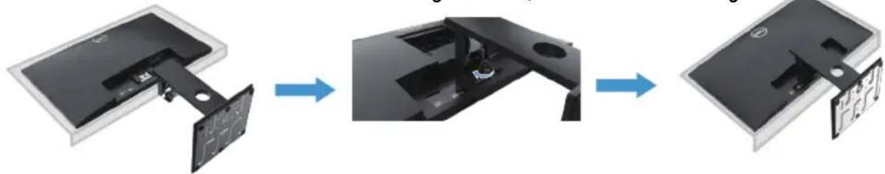 DELL E Series E1920H - Verbinden des monitorständers - 5