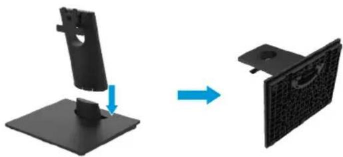 DELL E Series E1920H - Verbinden des monitorständers - 3