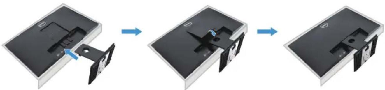 DELL E Series E1920H - Verbinden des monitorständers - 4